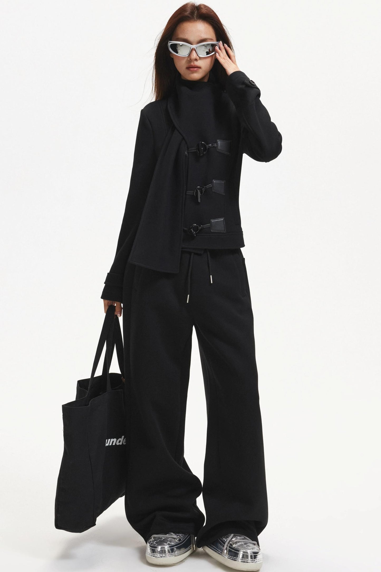 Retro Woolen Scarf Coat