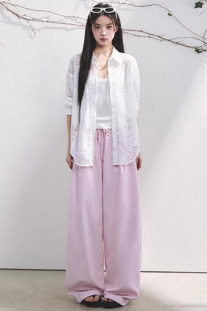 French Love Lace Shirt