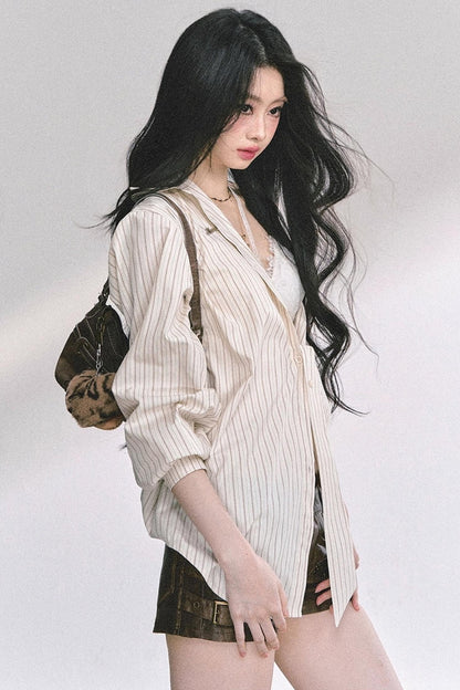 French Stripe Sunscreen Shirt