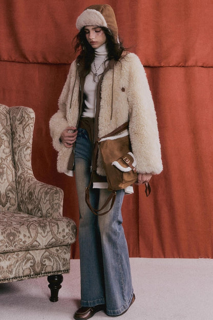 Wool-Blend Turtleneck Top