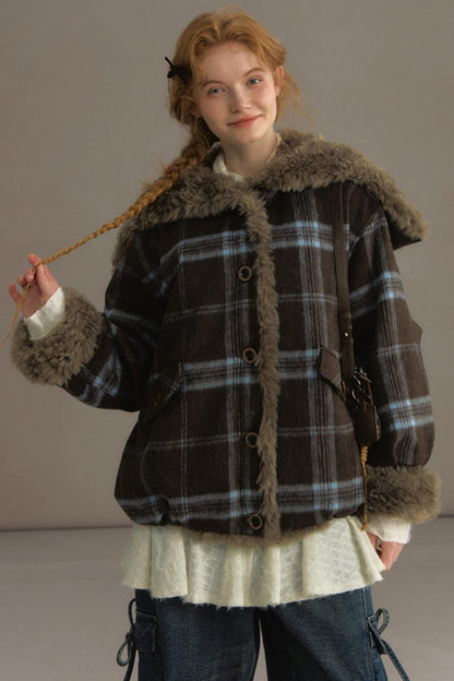 Sea Painter Navy Plaid Jacket