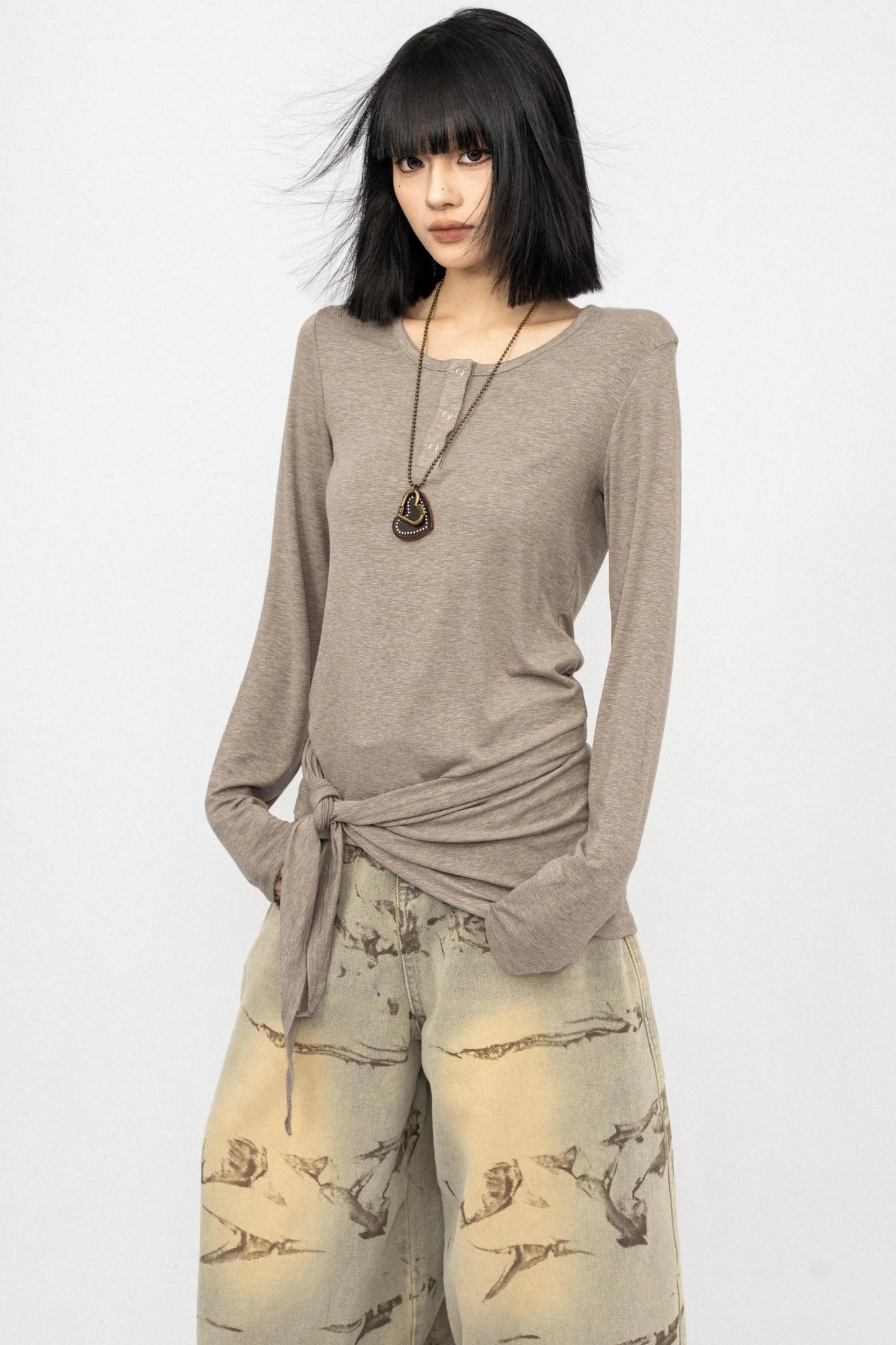 Black Slim Long Sleeve T-Shirt