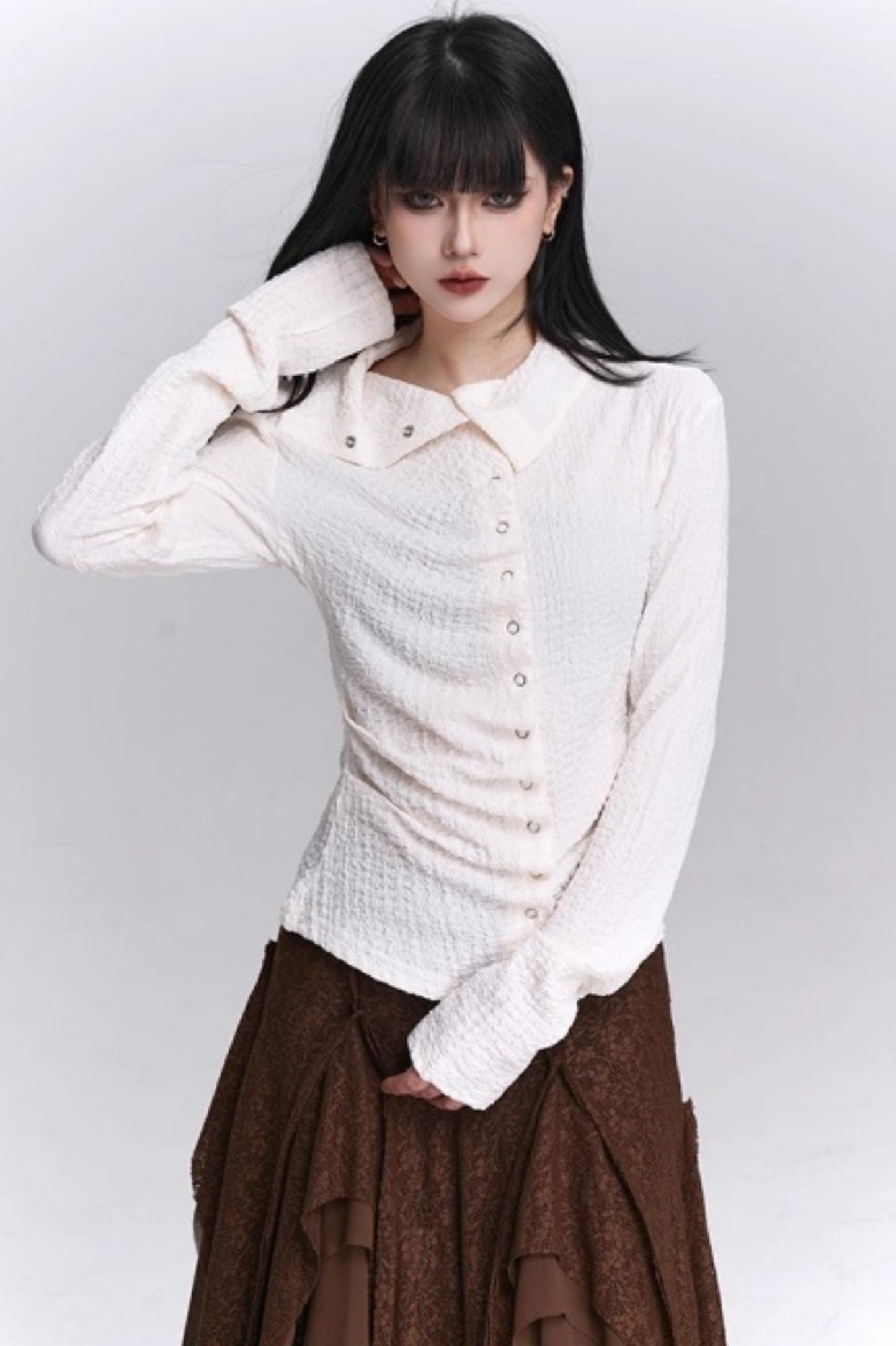 Ghostly Irregular Autumn Shirt