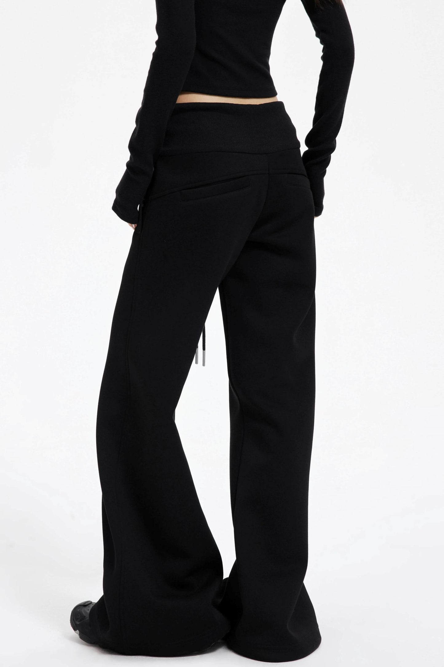 High Waist Wide Flared Sweatpants