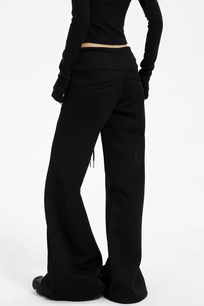 High Waist Wide Flared Sweatpants