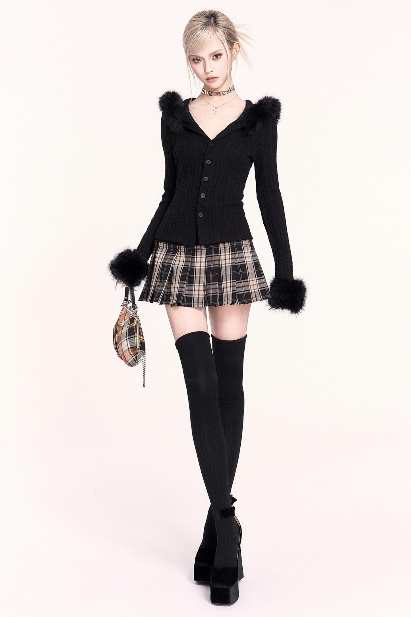 Japanese Plaid Pleated Skirt