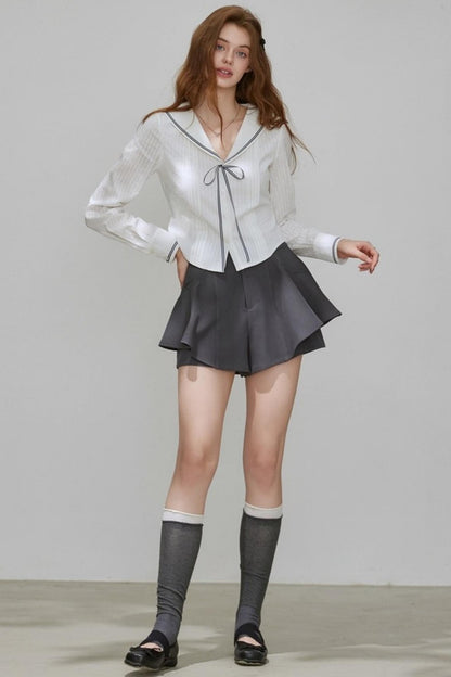 Basic Thin Maritime Casual Shirt