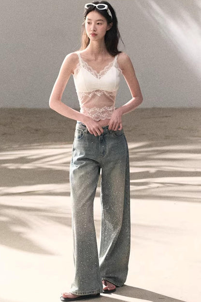 Silk Satin Lace Camisole