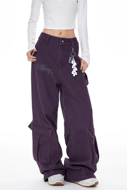 Purple Cargo Pants