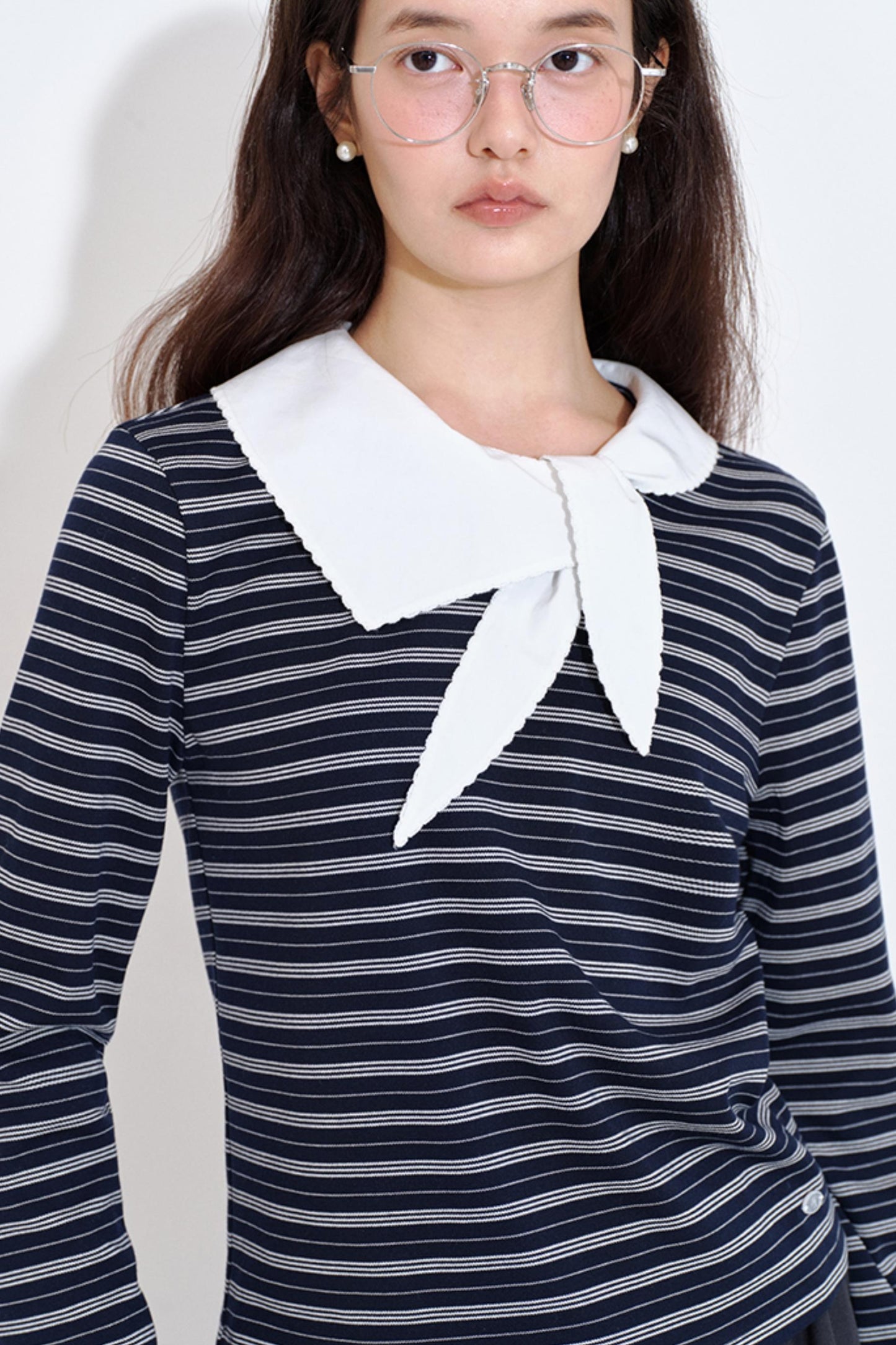 Playful Rabbit Ear Collar T-Shirt