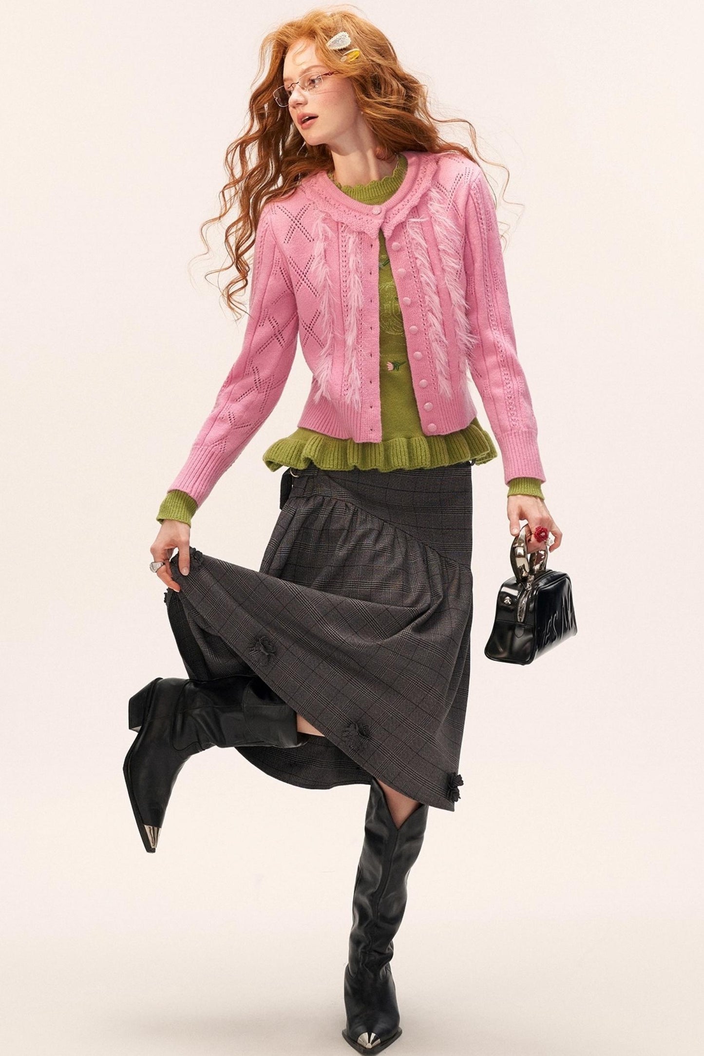 Gentle Knitted Cardigan Set-Up