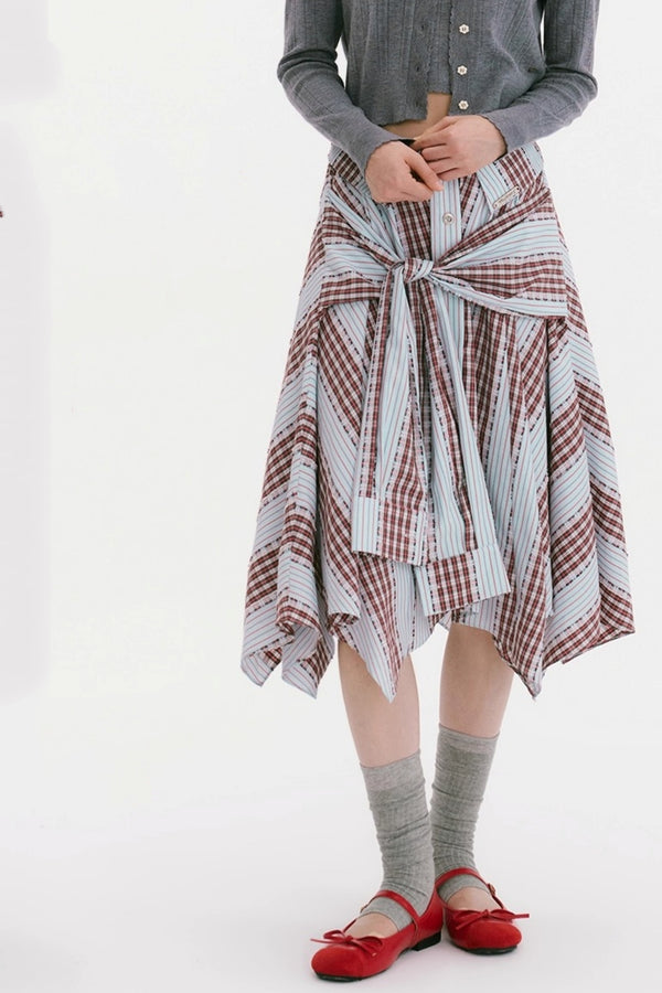 Late Summer Rhapsody Strap Skirt