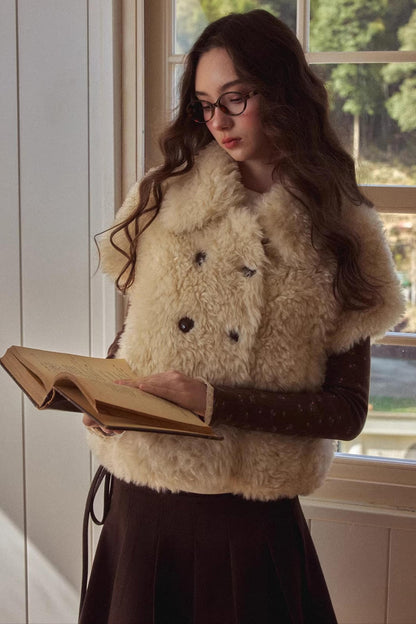 Baby Doll Collar Fur Jacket