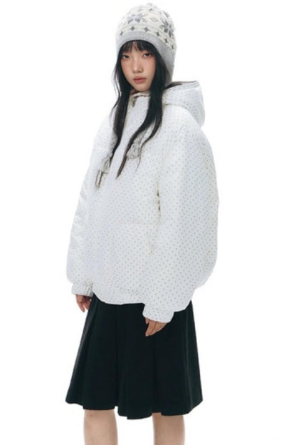 Reversible Polka Dot Hooded Jacket