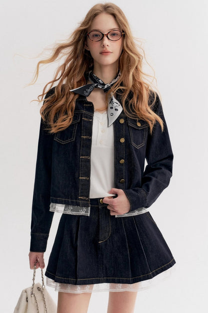 Lazy Romantic Denim Jacket Set-Up