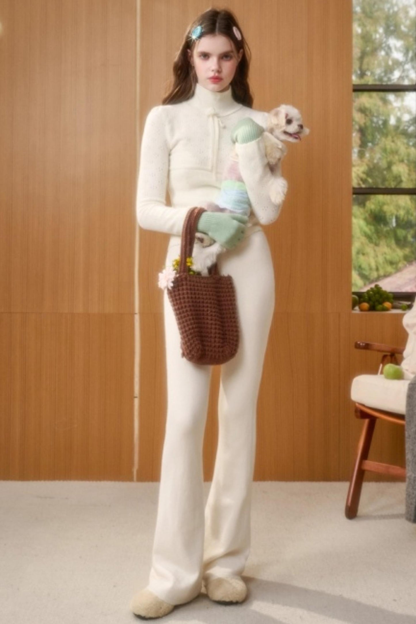 Milky Way Wool Slimming Sweater