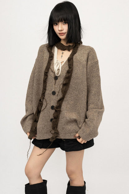 American Coffee Knitted Cardigan