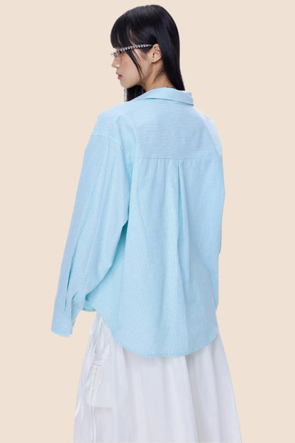 American Summer Stripe Shirt Top