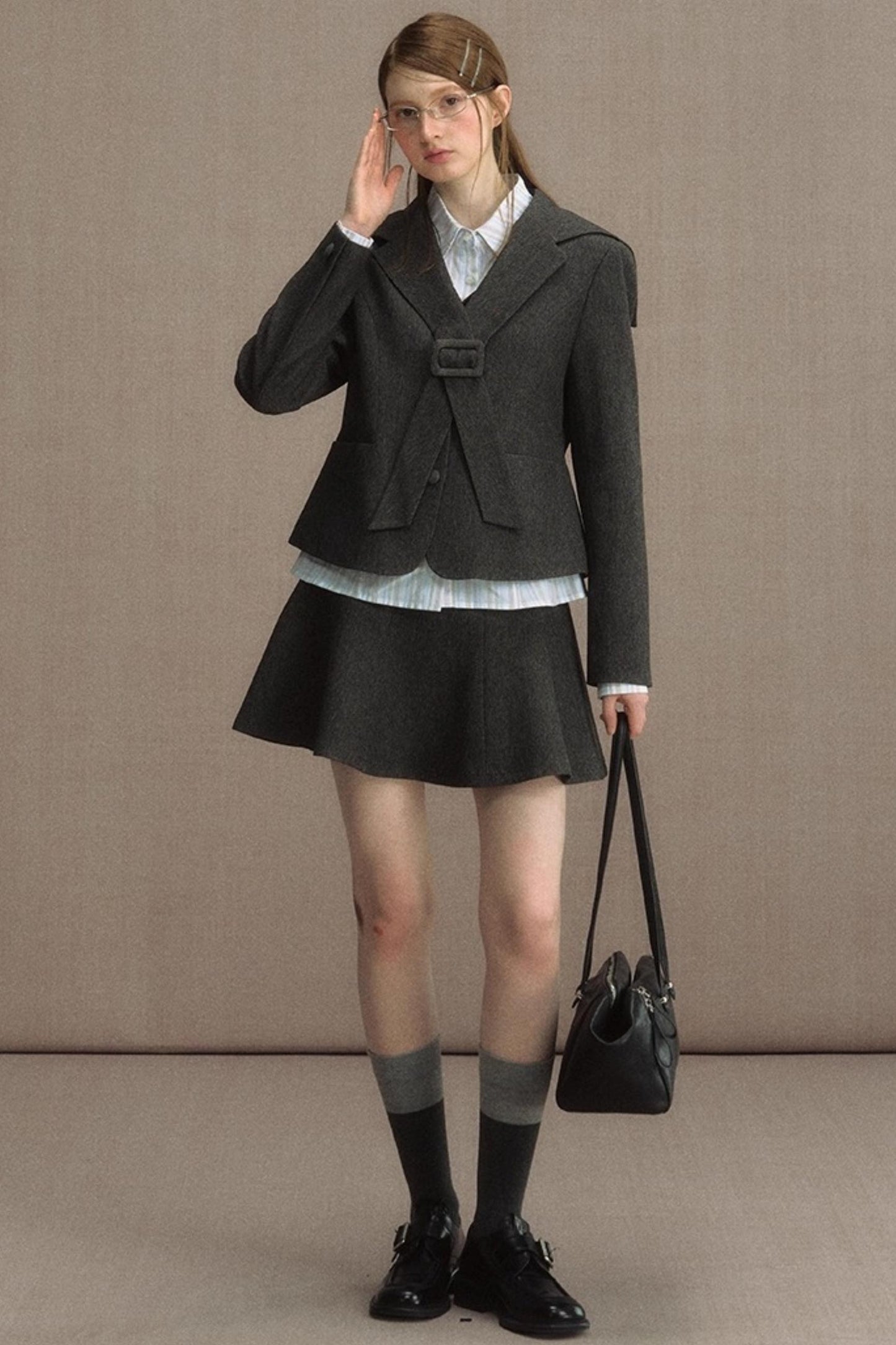 Cedar Poem Casual Navy Blazer Set-Up