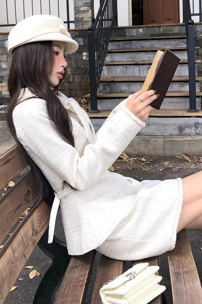 Elegant Narcissus Ribbon Suit Set-Up