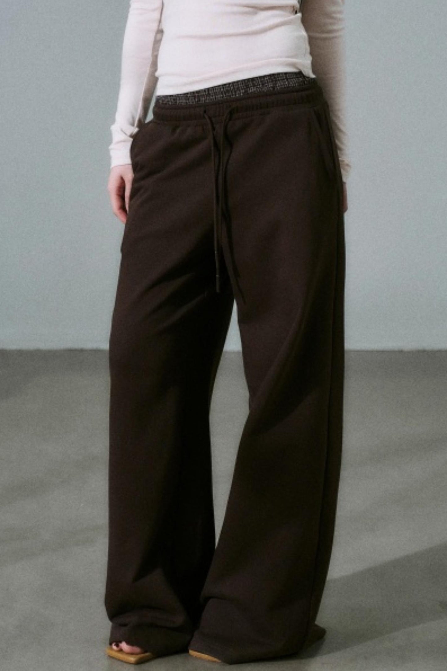 Plaid Patchwork Terry Sweatpants