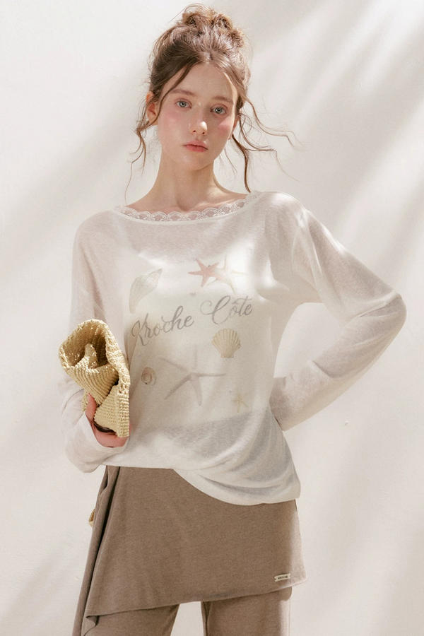 Lyocell Starfish Lace Blouse