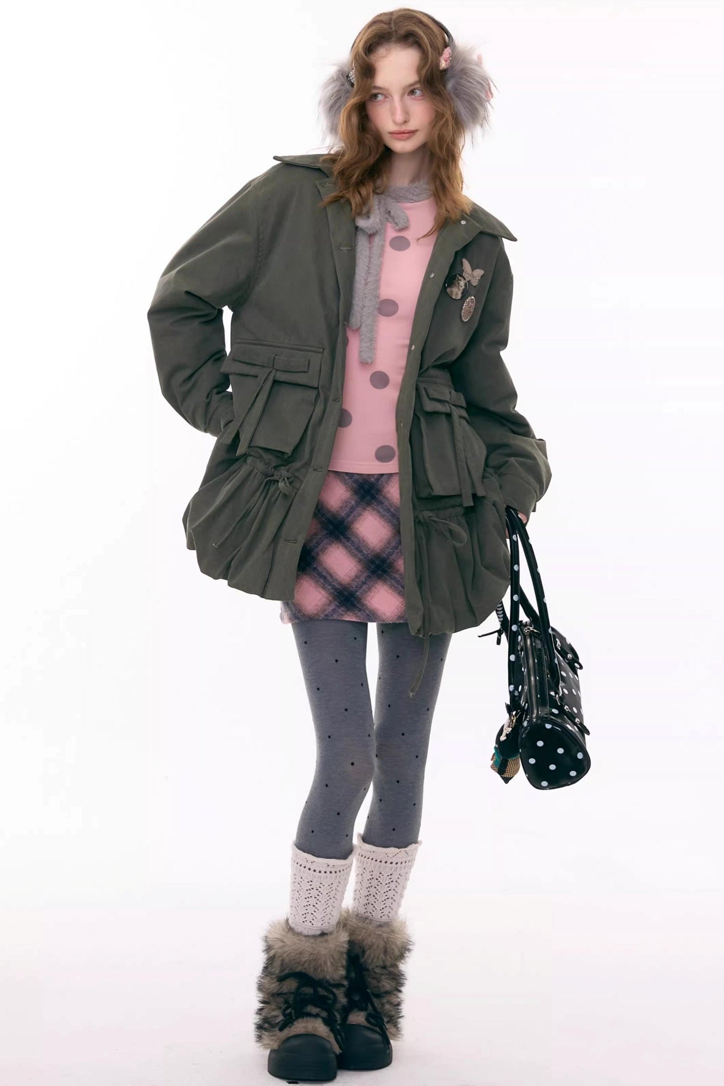 Misty Rain Plaid Skirt