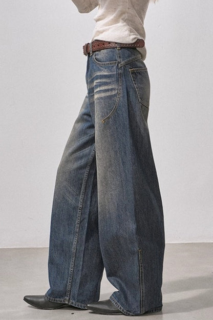 Seamless Whiskered Vintage Jeans