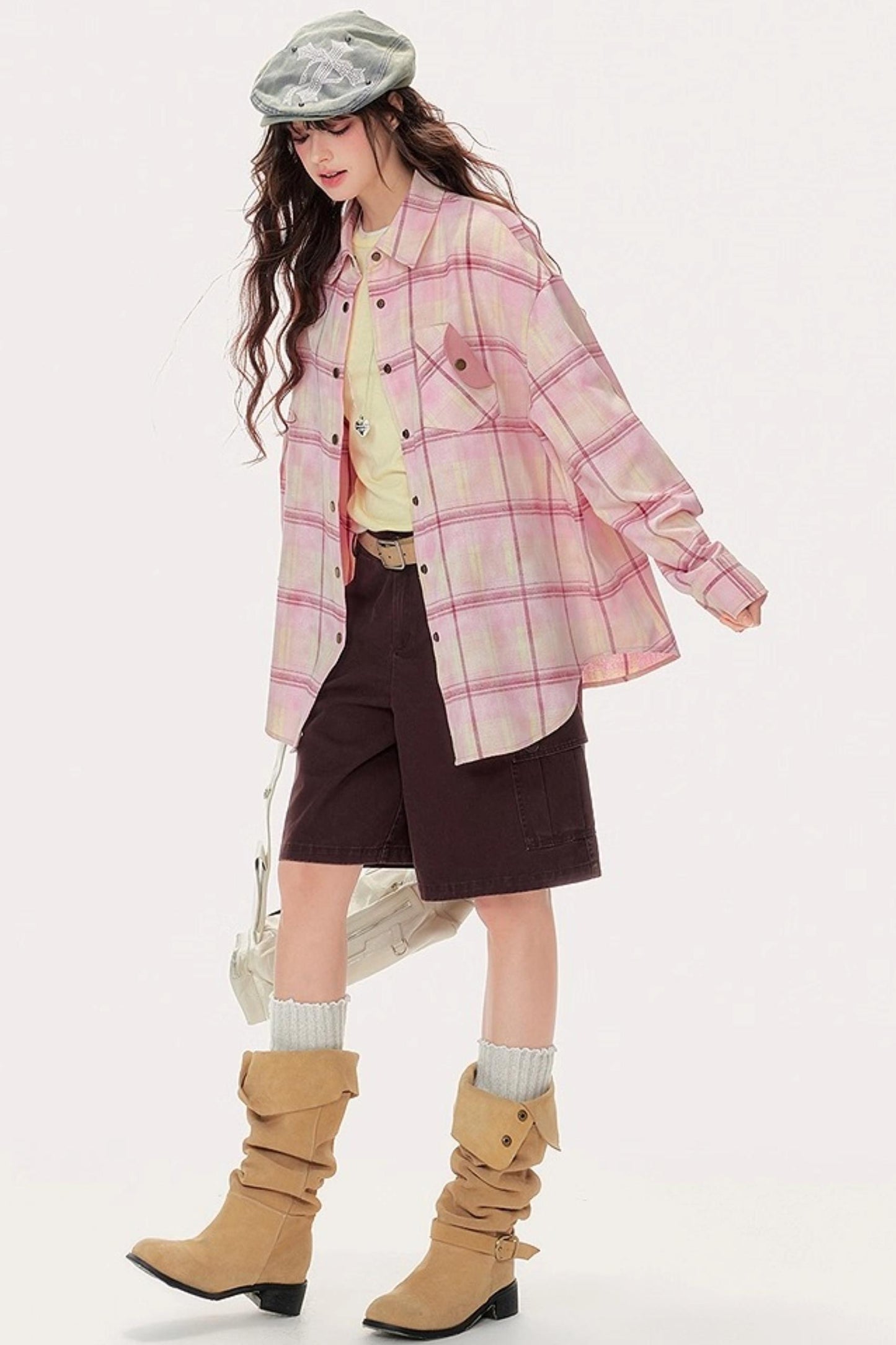 Pink Plaid Classic Shirt