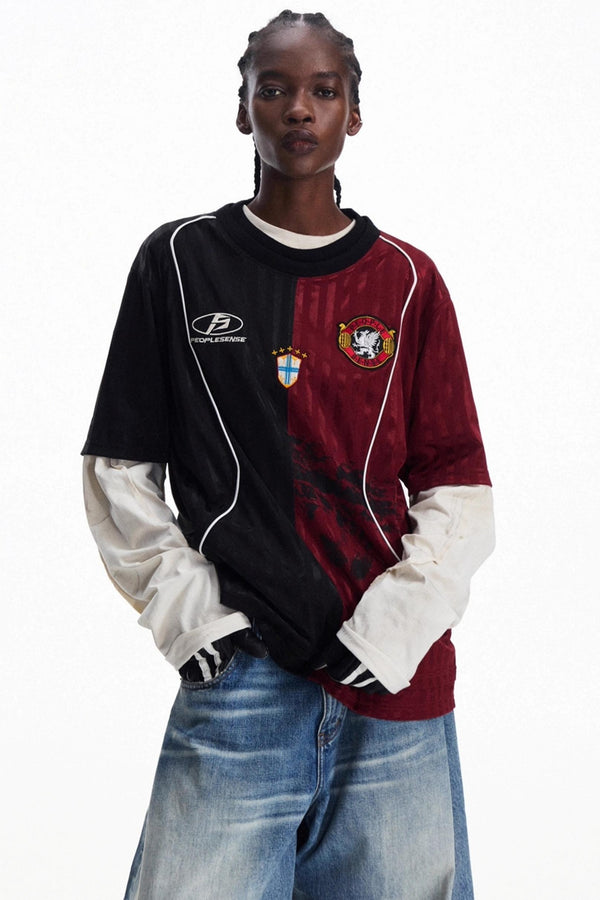 Vintage Crew Neck Jersey Top