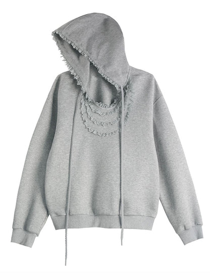 Fungus Collar Hooded Sweatshirt Set-Up