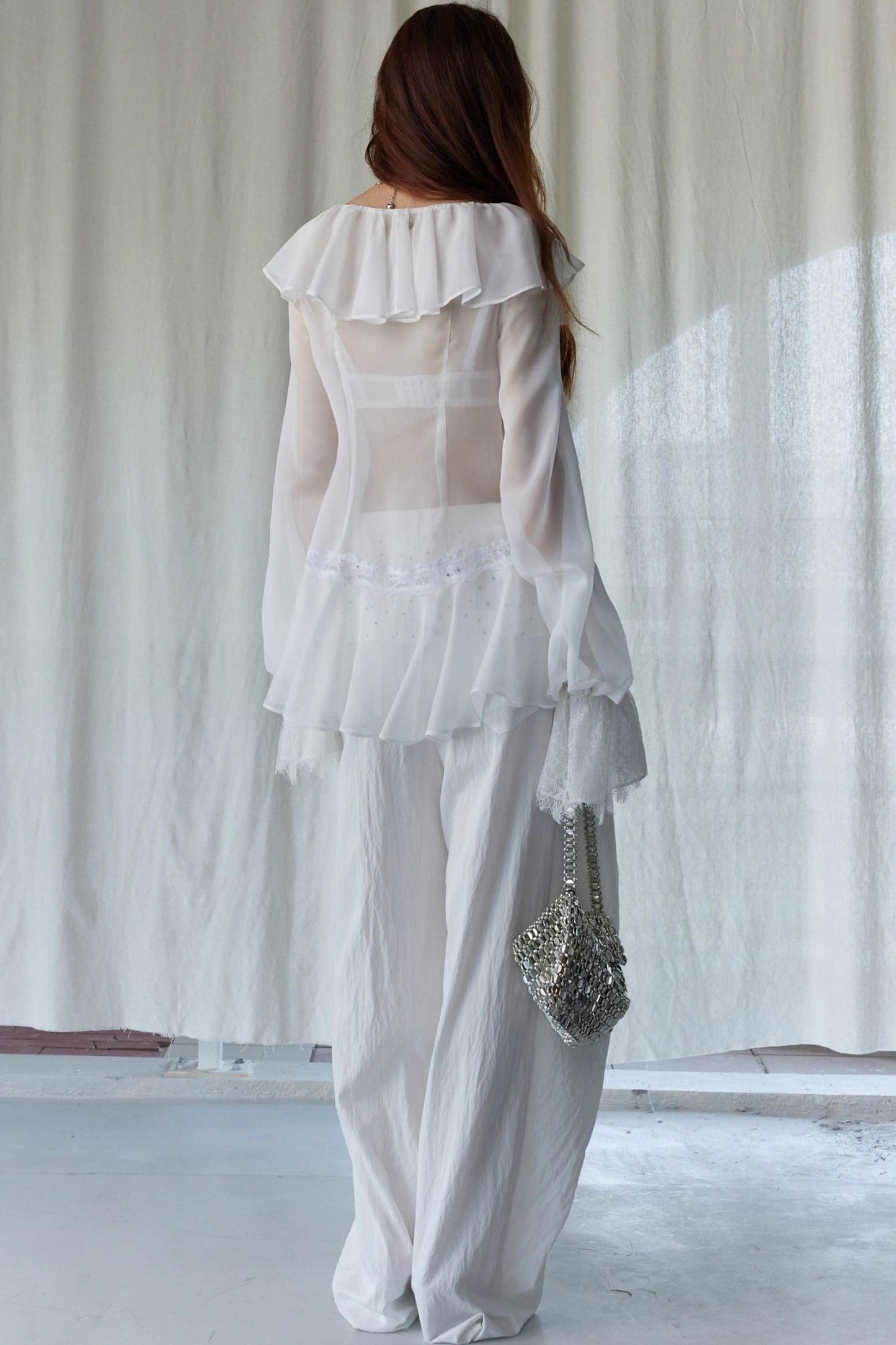 Airy Andromeda Style White Blouse