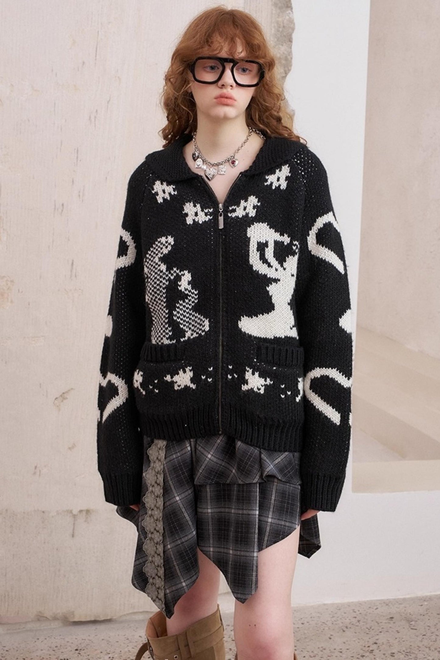 Warm Yarn Knitted Cardigan