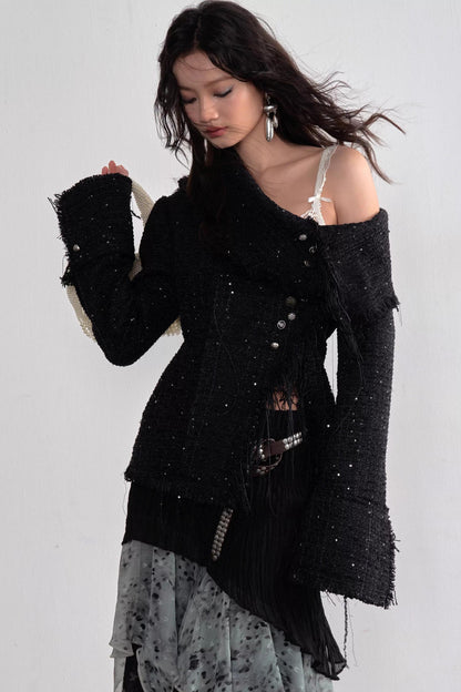 Bohemian Distressed Fringe Jacket