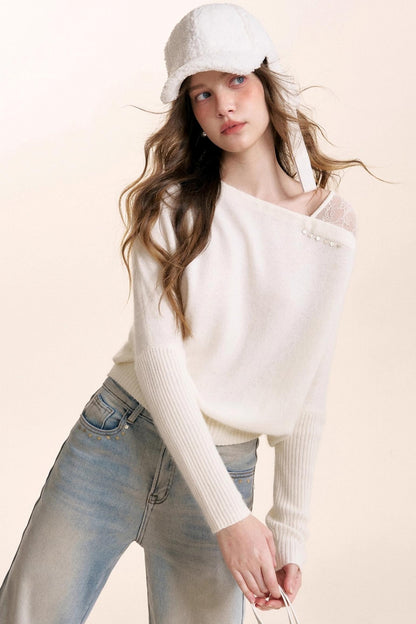 Cloudy Sequin Lace Top