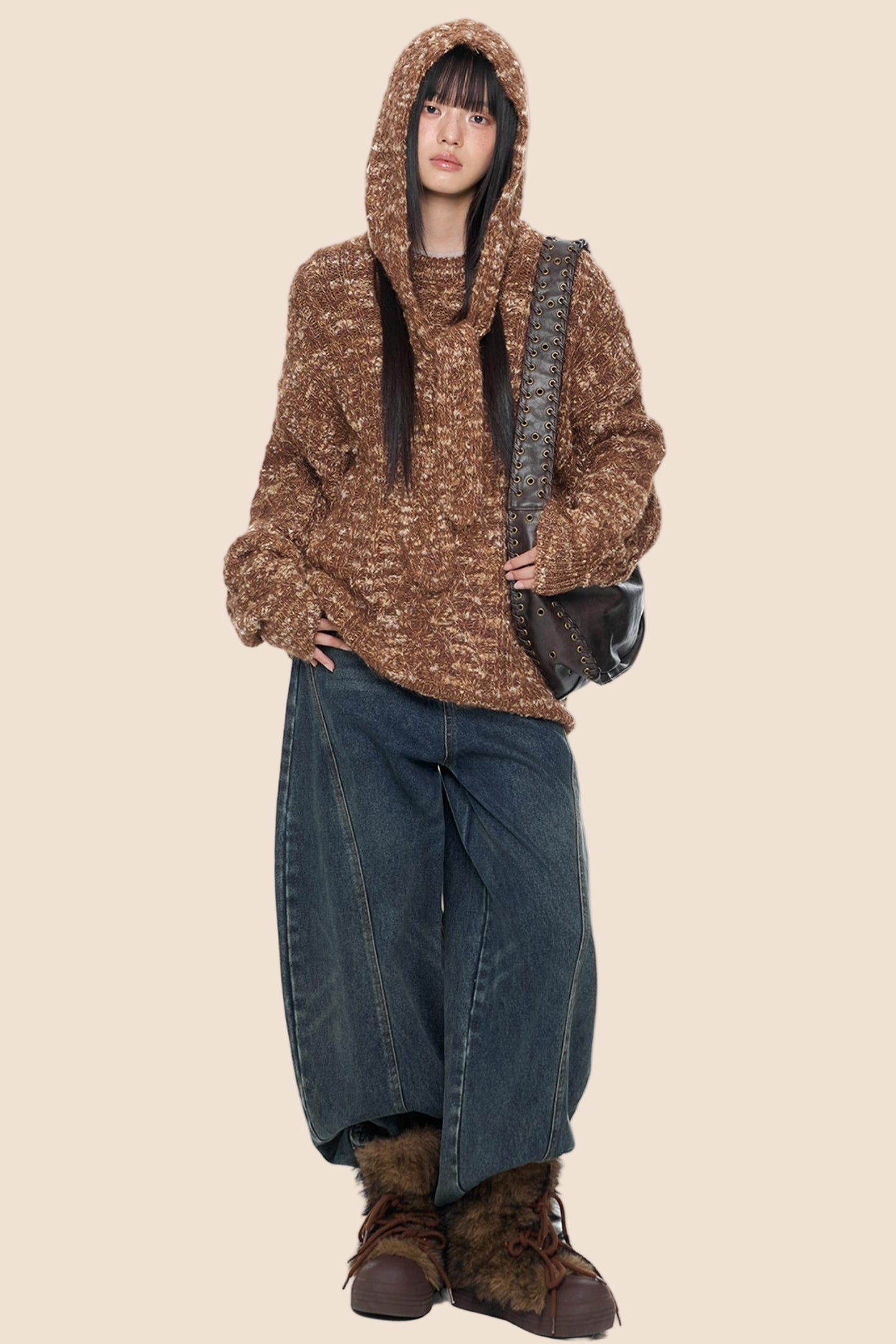 Vintage Knitted Top & Hat Set