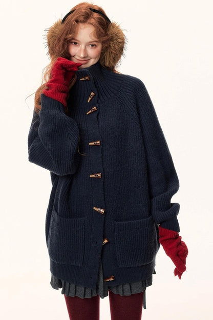 Japanese Retro Knit Cardigan