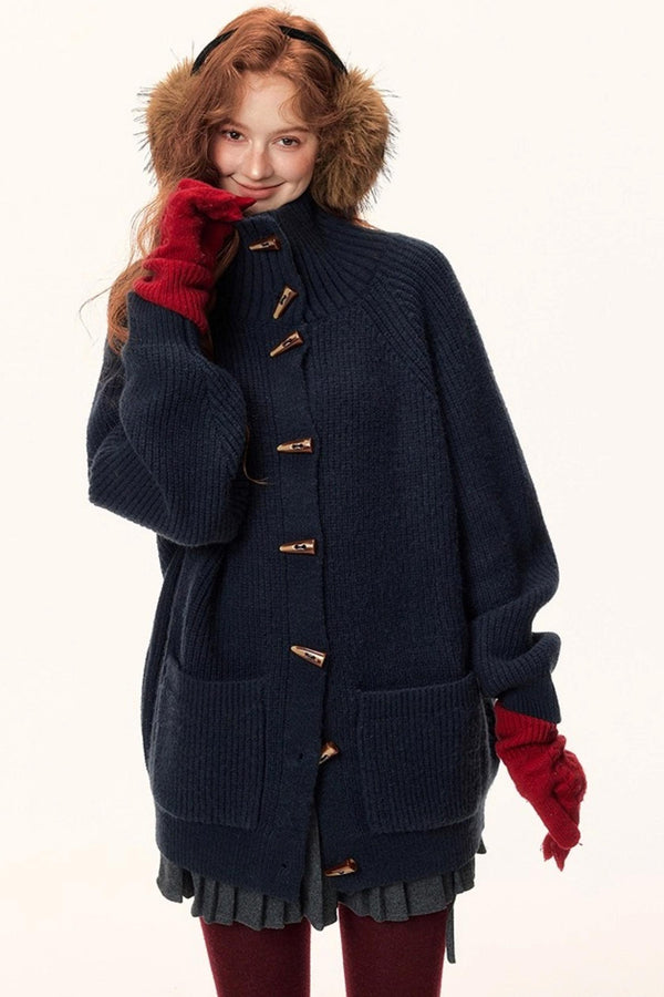 Japanese Retro Knit Cardigan