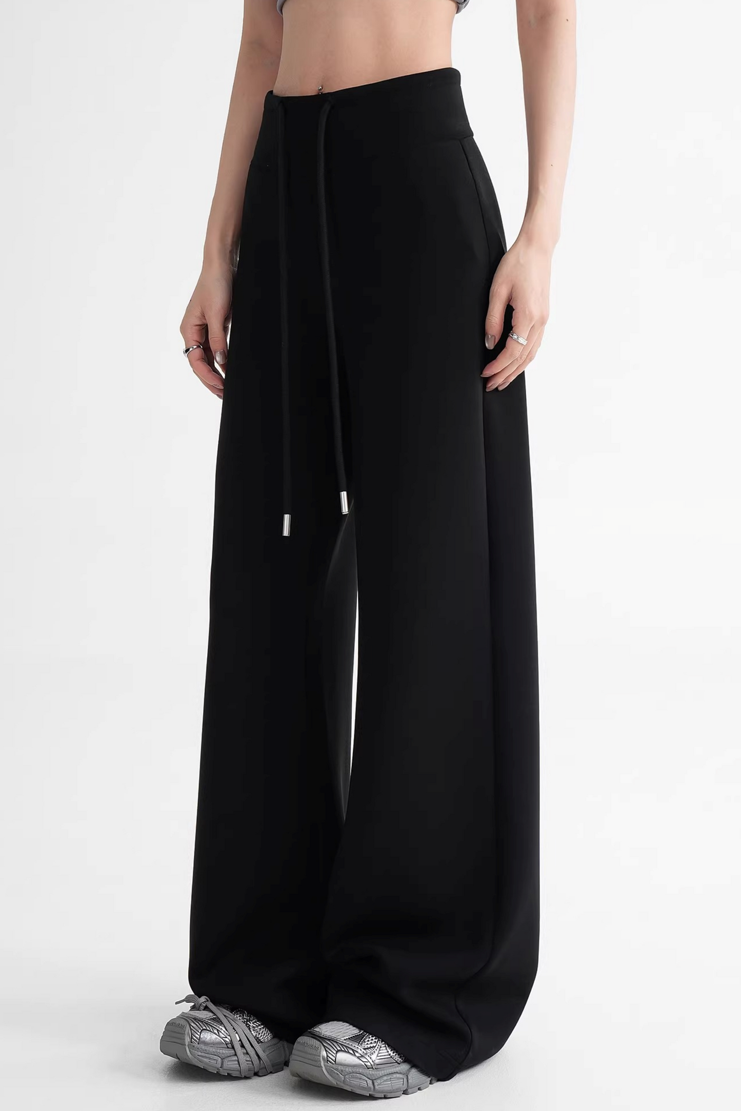 Modal Knit High-Waisted Pants