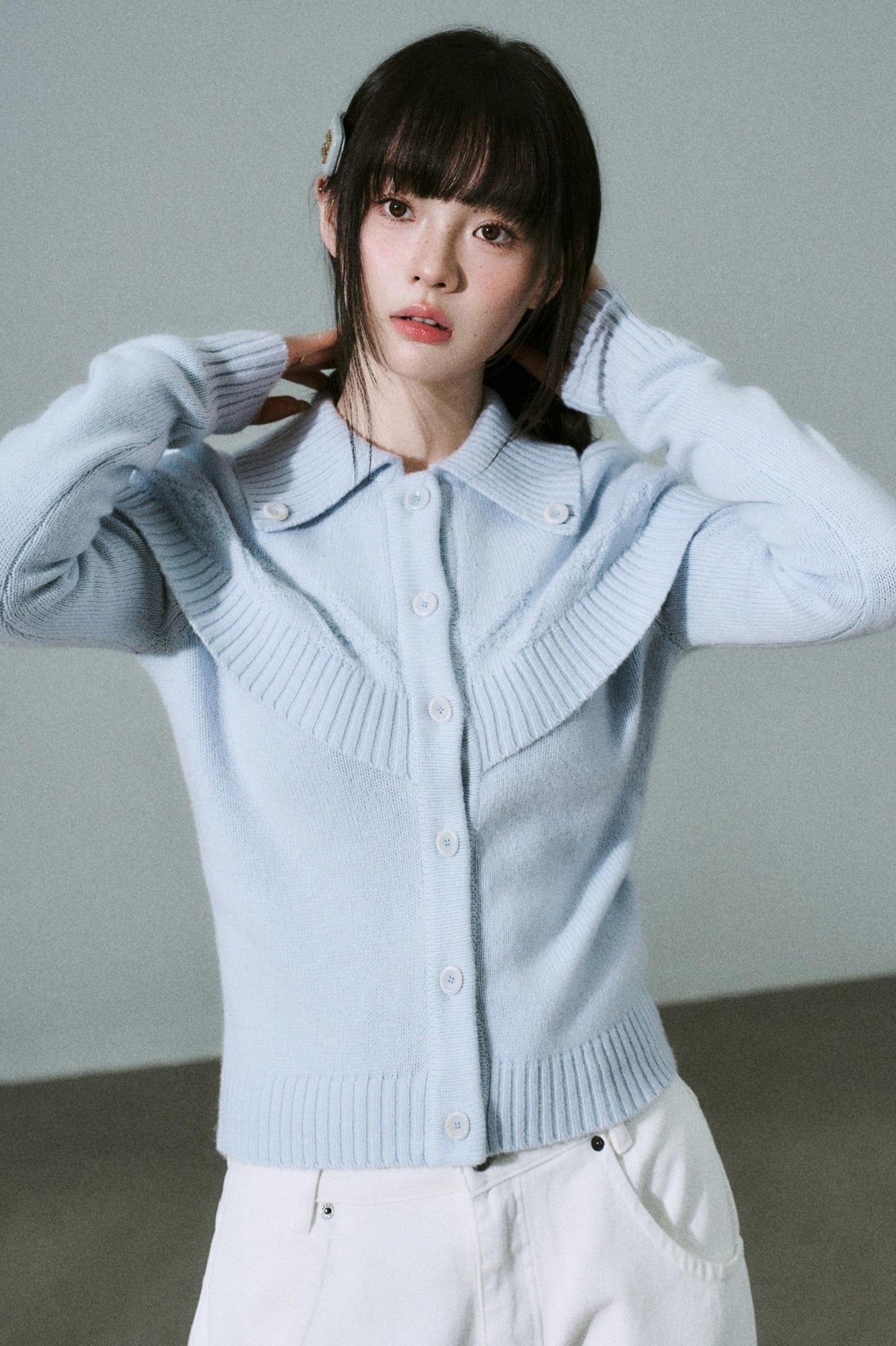 Cashmere Wool Blend Cape Top