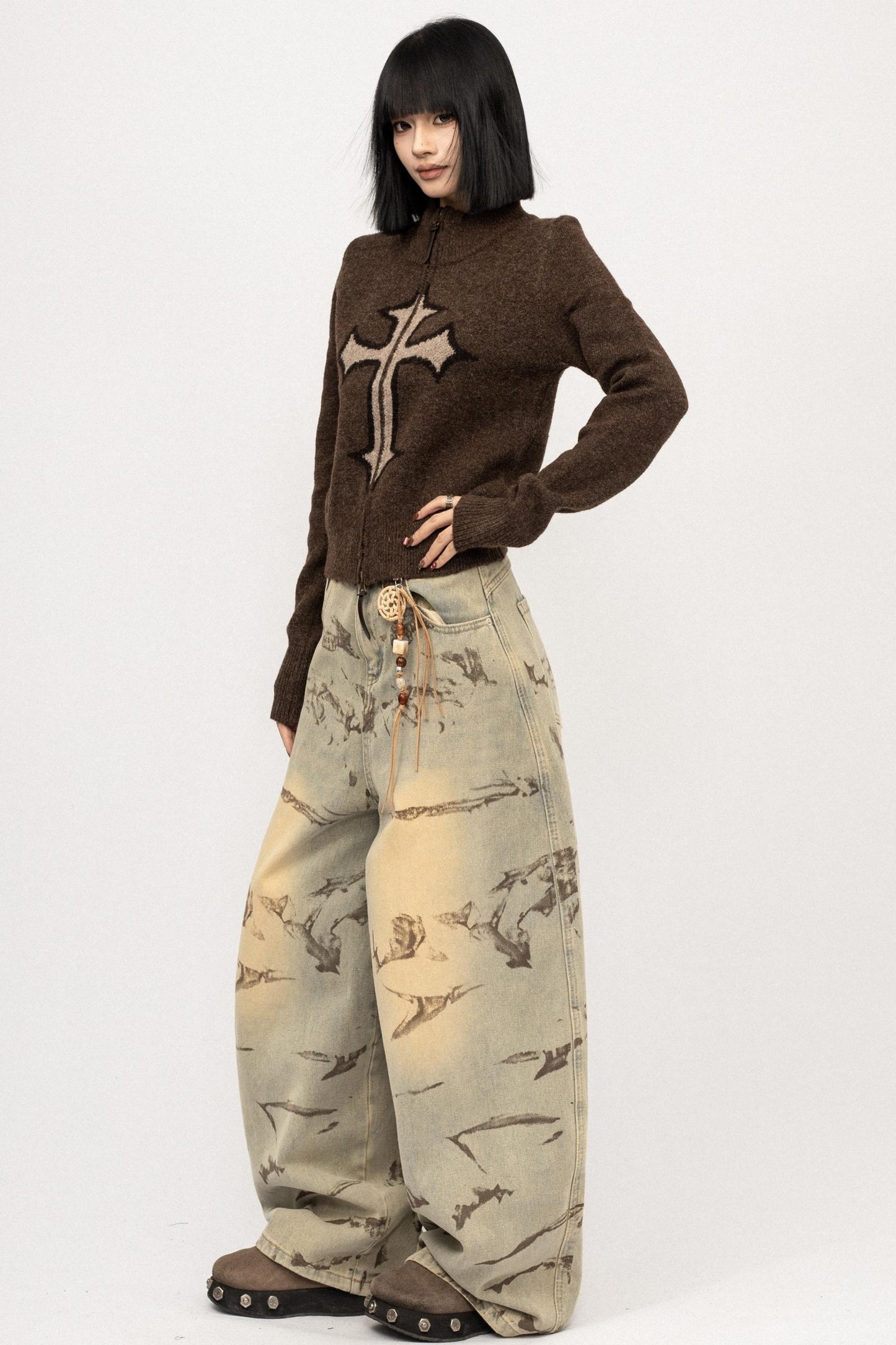 American Senior Knitted Sweater Top