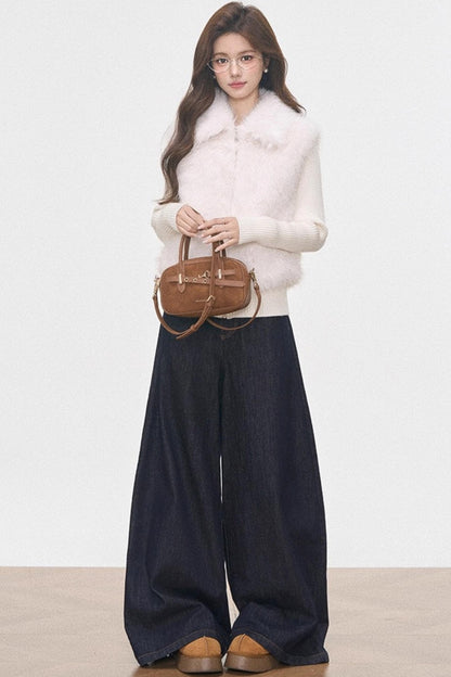 Warm Knitted Cotton Padded Jacket Set-Up