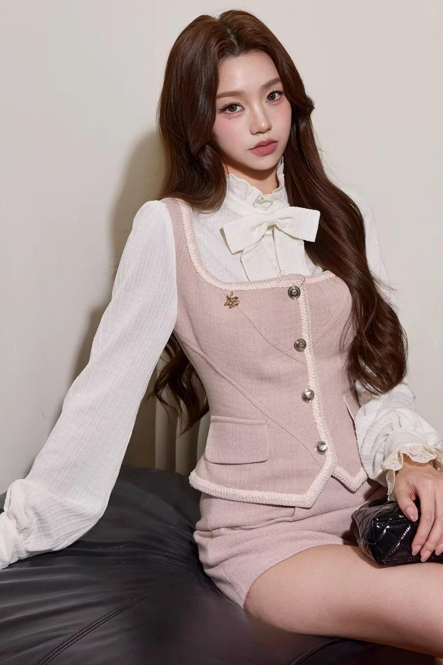 Narcissus Lace Woolen Suit Set-Up