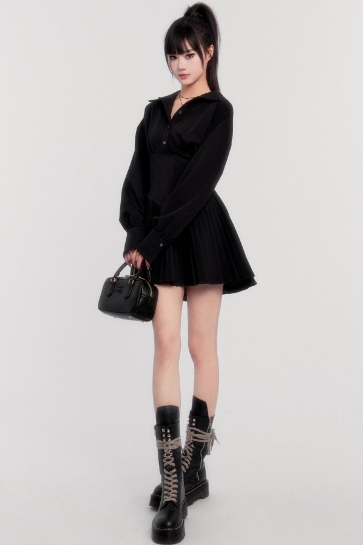 Revival French Pleated Dress