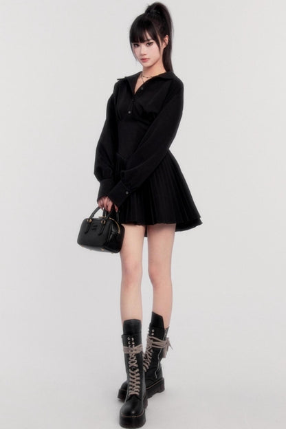 Revival French Pleated Dress