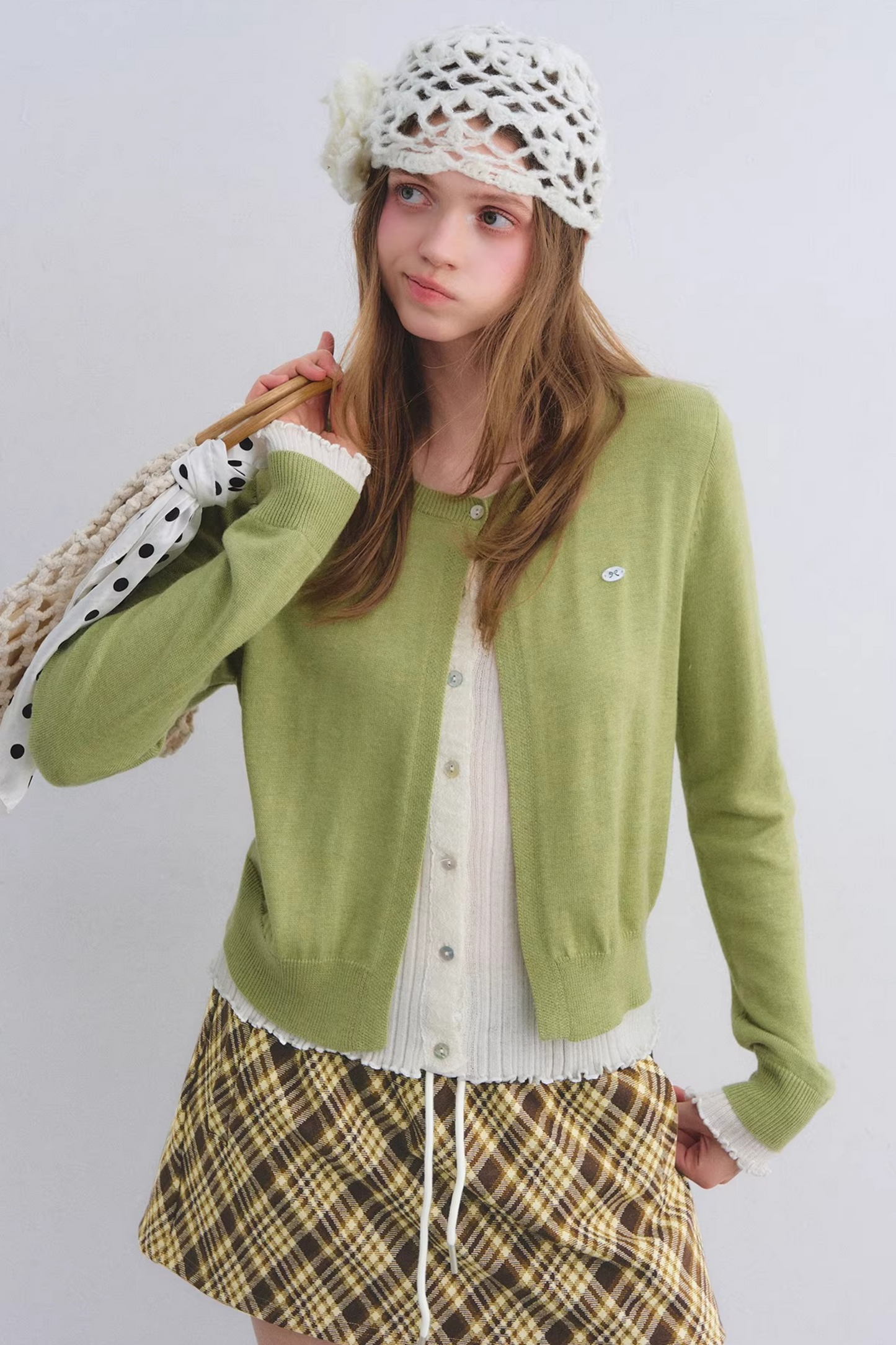 Color-Blocking Knit Cardigan