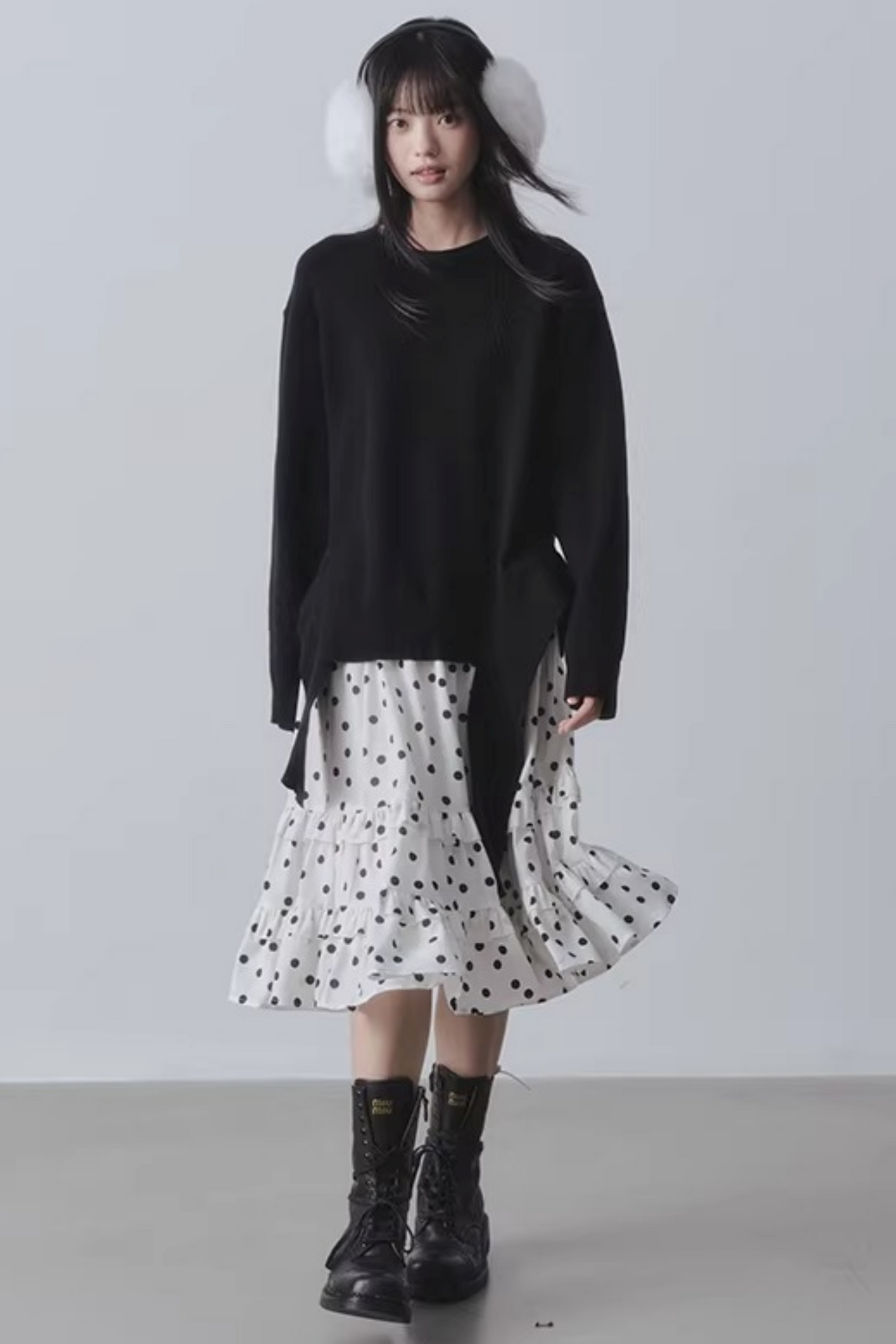 Ruffled Polka Dot Skirt