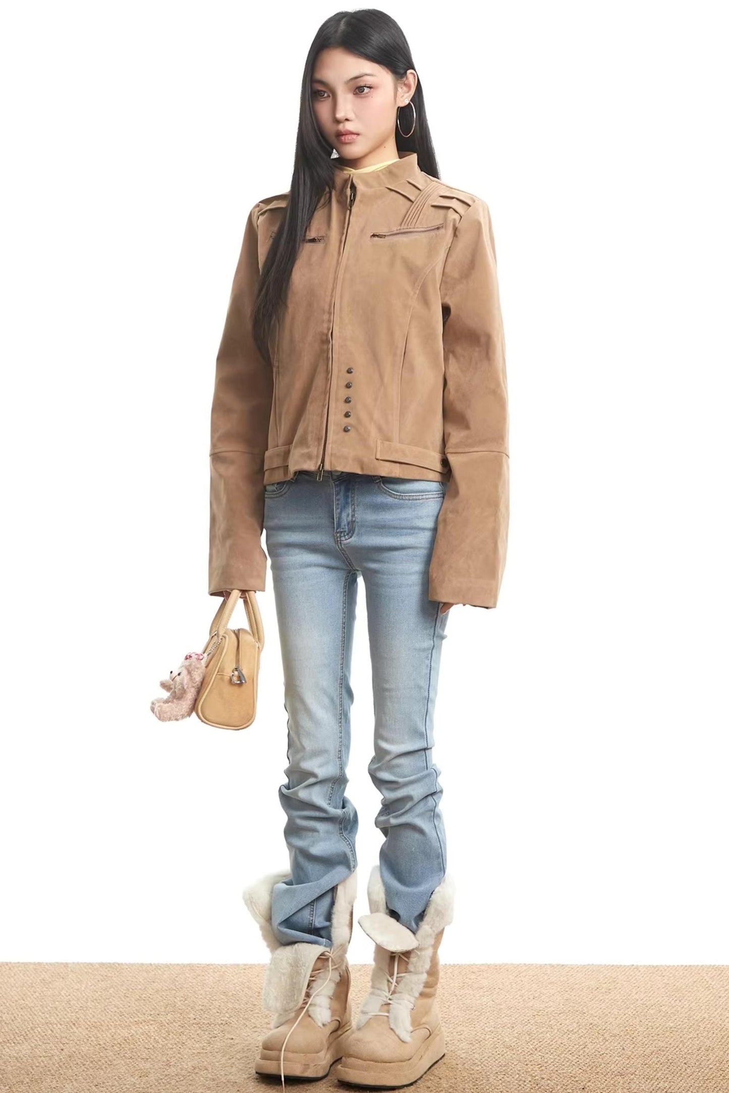 Retro Coffee Workwear Jacket