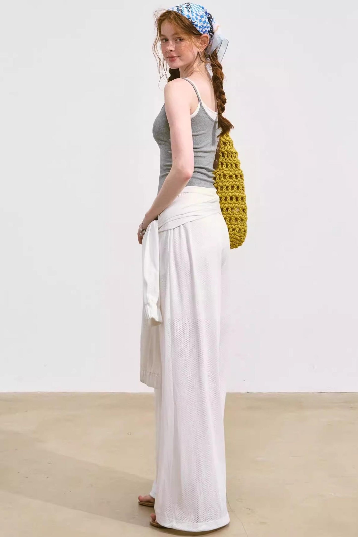 Airy Linen Wide-Leg Pants