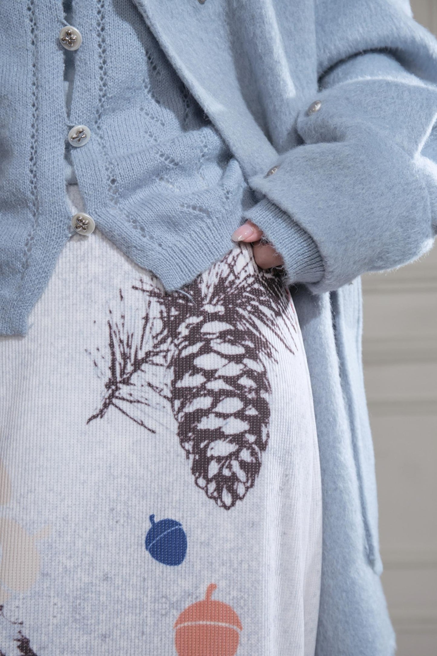 Winter Night Snow Scene Skirt